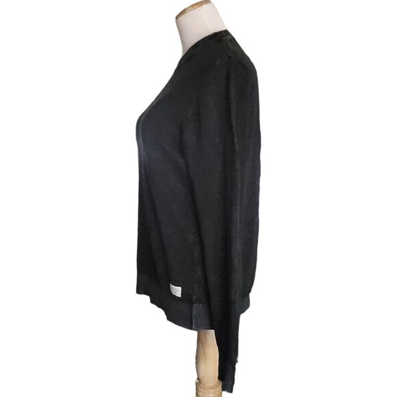 Jack and Jones Black and Gray Light Crew Neck Sweater Men's Size Medium - Picture 2 of 12